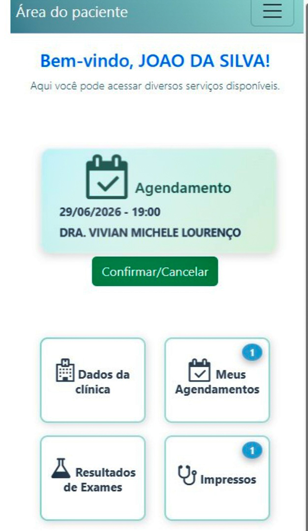 Área do Paciente Doctor's Office Versão 12